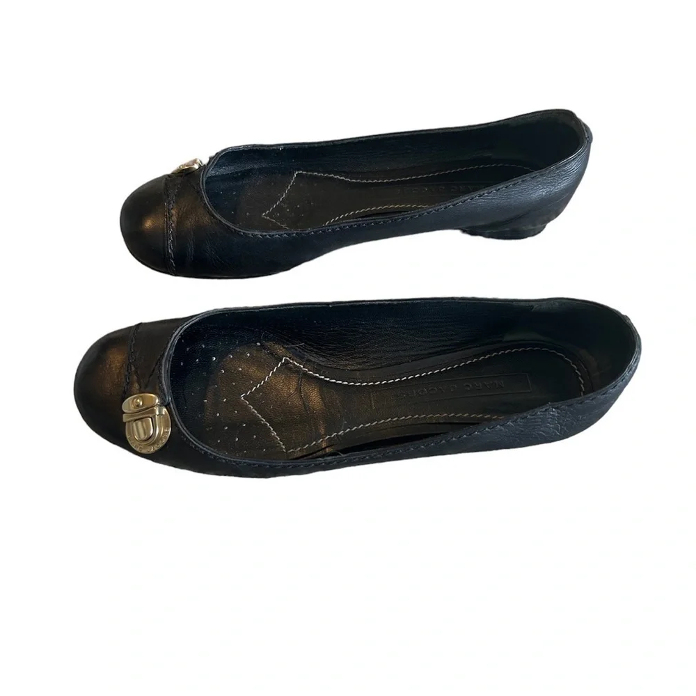 MARC Jacobs Buckle Strap Patent Flats 39 1/2 9 1/2